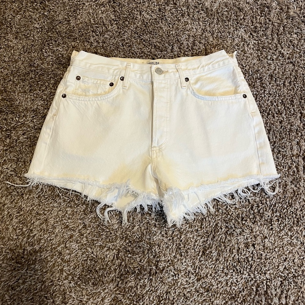 ❤️ Agolde off white / ivory / cream denim shorts NWOT ❤️